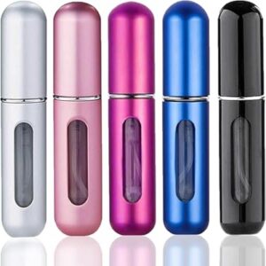 wendergo perfume atomiser refillable 5 pcs travel bottle mini ml atomizer spray portable empty fragr 95.2